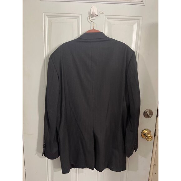 Brooks Bros Saxon dark gray two button wool suit jacket size 44L - Picture 2 of 7